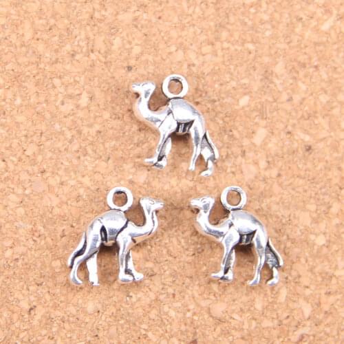 14pcs Charms lovely camel 15x14mm Antique Pendants,Vintage Tibetan Silver Jewelry,DIY for bracelet necklace
