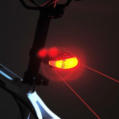 Mountain Bike Rear Lights Tail Warning Lamp Mini 5 LED Bicycle Tail Light Flash Mode Waterproof Safety Warning Cycling Light