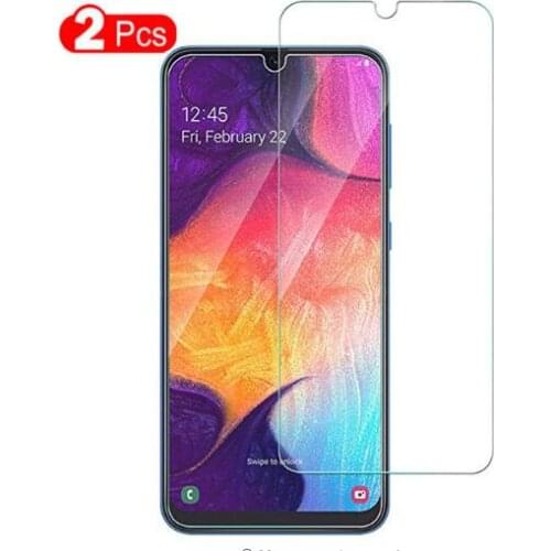 2Pcs Glass for Samsung Galaxy A50 A30 Screen Protector Tempered Glass for Samsung M10 M20 M30 A20 A20e A40 A80 A70 A60 A30 A50