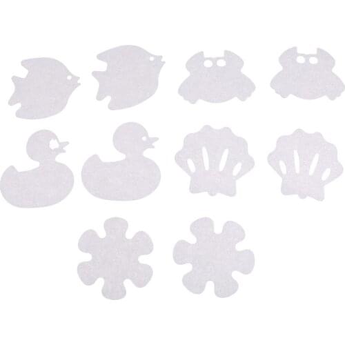 10Pcs Cartoon Baby Safety Bathtub Treads Non Slip Anti-Skid Shower Stickers