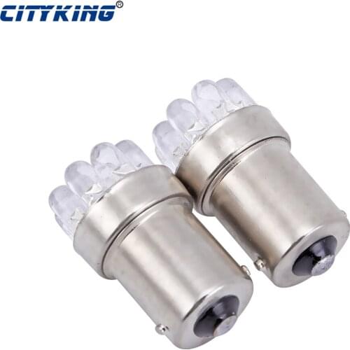 100 pcs/lot Wholesale Car Bulb Lamp 1156 led BA15S P21W Turn Signal Tail Brake 1156 9LED Light White Signal Reverse Led Lights