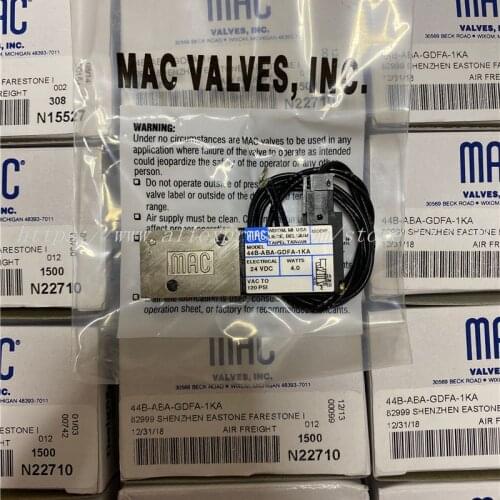 44B-ABA-GDFA-1KA MAC Solenoid Valve 100% New Original