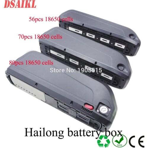 New version hailong battery 24V 36V 48V 52V battery box for 56pcs 65pcs 70pcs 80pcs cells G56 G70 G80 MAX hailong battery case
