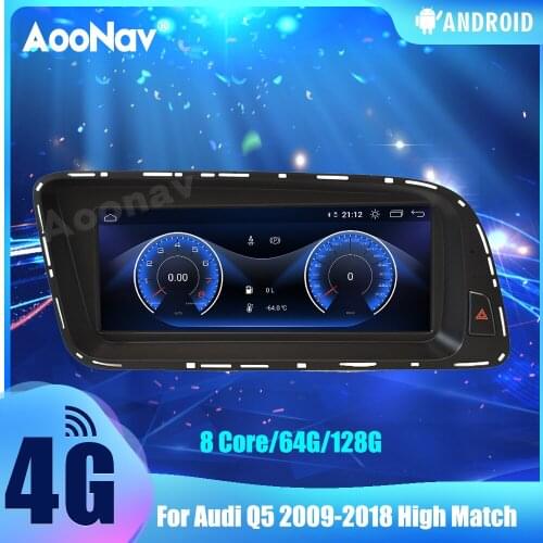 2 Din 128G Car Radio For Audi Q5 2009-2018 High Match Android 10.0 GPS Navigation Autoradio Multimedia Player