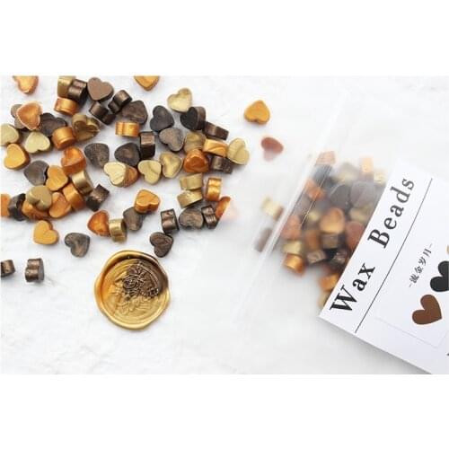 120pcs Vintage Wax Seal Stamp Beads Granular DIY Mental Handmade Scrapbooking Photo for Envelope Wedding Sealing Wax