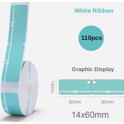 D11Printer Label Jewellery Bracelet Waterproof Anti-Oil Tear-Resistant Price Label Pure Color Scratch-Resistant Label Paper Roll