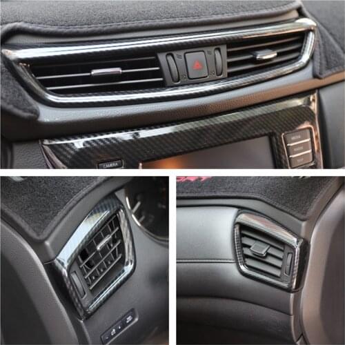 For Nissan Qashqai J11 2018 2019 2020 Both Sides Middle Air Conditioning AC Outlet Vent Cover Trim Car Accessories