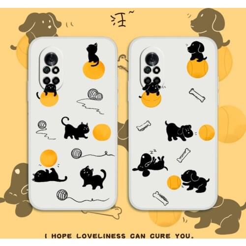 Well Behaved Kitten Phone Case For Huawei Nova8 8Pro 8SE Nova 7 7Pro 7SE 6 6se 5 5Pro 5Z 5I 5Ipro 5T 4 4E Silicone Cover