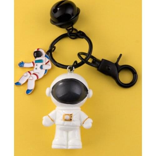 Kawaii Astronaut Keychain Cute Girl Key Chains Purse Pendant Bag Charm For Car Key Rings Holders Lovers Couples Best Gift