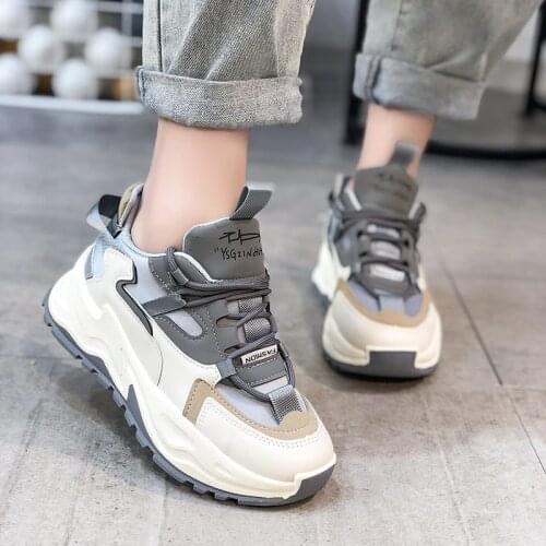 Platform Sneakers Women Casual Spring Shoes Women Casual Lace Up Running Shoes Wedge Sneakers Baskets Femme Sneakers Plataforma