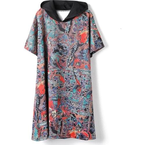 Summer Casual Floral Print Vacation Trendy Ukraine Oversized Harajuku Vestido Elegant Pastel Retro Korean Plus Size Dress Women