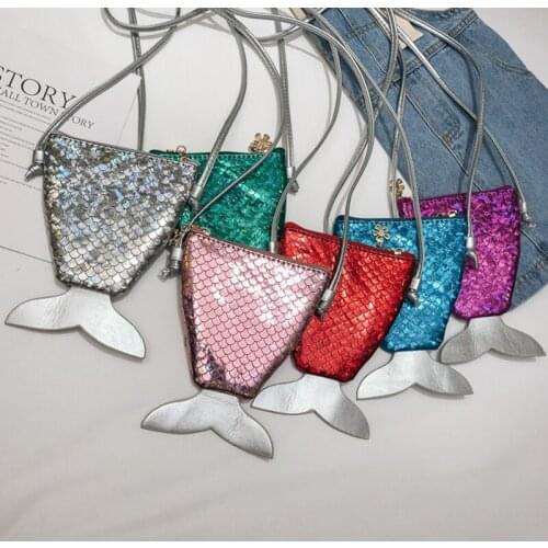 Mini Kids Handbag Fish Child Shoulder Messenger Bags Fashion Small Baby Girl Leather Bags Purse Birthday Gift Princess Party Bag