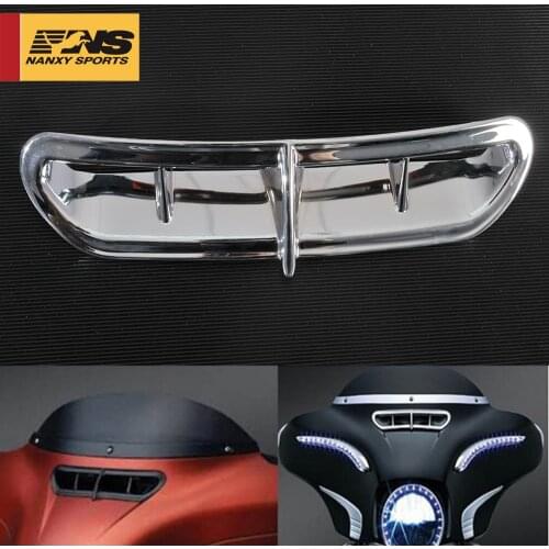 Motorcycle Front Fairing Vent Accent Trim Cover For Harley Touring 2014-2018 Ultra Classic Electra Glide Trike Street Glide