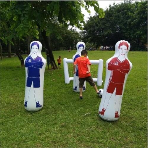 Adult Inflatable Football Training Goalkeeper Tumbler Aerial Shooting Dummy PVC Aiming Shooting Practice Tool Boy Christmas Gift