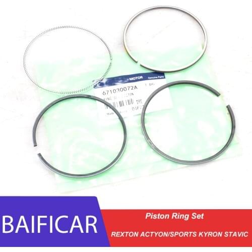 Baificar Brand New Genuine Piston Ring Set 671030072A For SsangYong REXTON ACTYON/SPORTS KYRON STAVIC