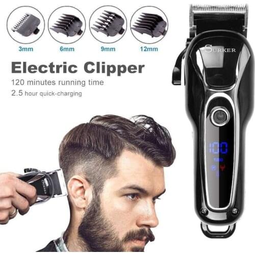 Professional Hair Trimmer For Men Cordless Shaver Electric Hair Clipper Cutter Machine Carved Hairdressing Styling Barber Tool