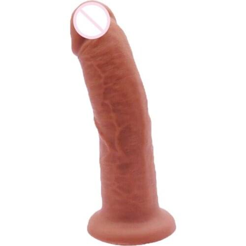 Realistic Dildo Silicone Penis Dong with Suction Cup for Women Masturbation Lesbain Sex Toy S0271