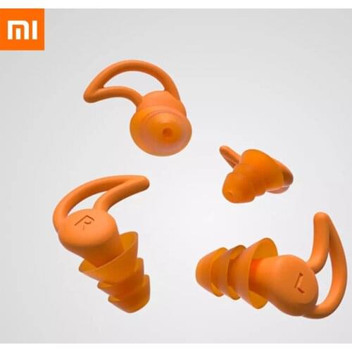 Xiaomi Youpin Sanbang Noise Reduction Mute earplugs Three layer sound insulation belt comfortable wear repeated wash ear plugs