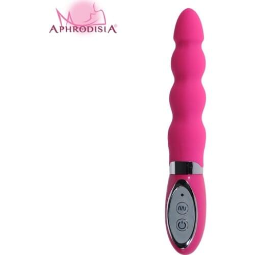 10 mode 7.4 inch Silicone G-Spot Vibrator, Smooth Flexible Pink Vibe, Phthalate free sex product for women
