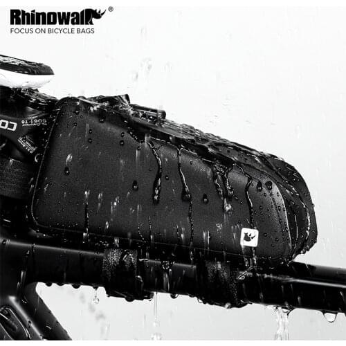 Rhinowalk Bicycle Bag Waterproof Cycling Top Front Tube Frame Bag Large Capacity MTB Road Bicycle Pannier Bike Bags