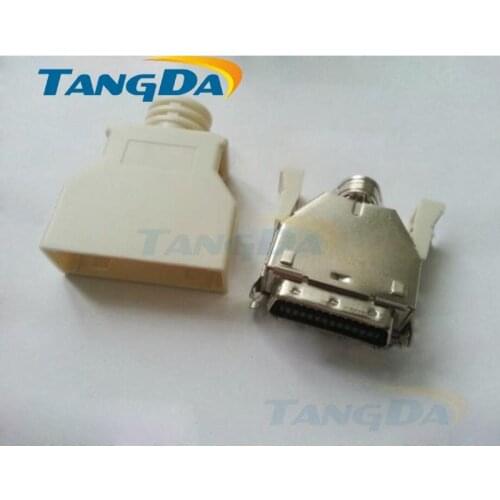 Tangda SCSI 26P 26 shrapnel 26pin welding wire male head servo drive joint slot type CN1 band MDR connector