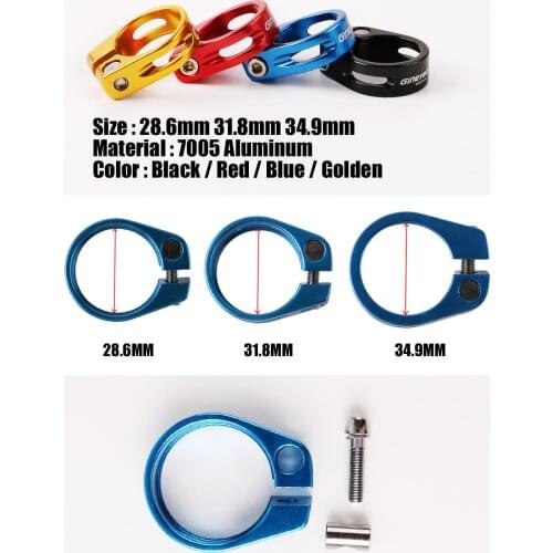Gineyea Bicycle Clamp mtb mountain Bike Clamp Road Bike Seatpost Clamps 28.6/31.8/34.9mm Seat Post Clamp