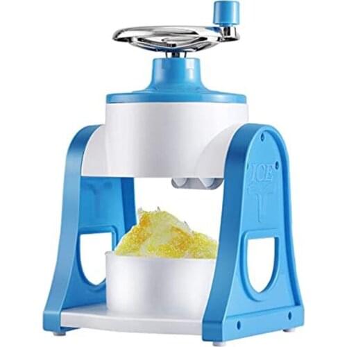 Portable Manual Hand Shake Ice Crusher Sponge Ice Sand Machine Stainless Steel Blade Shredding Maker for Household DIY 1pc