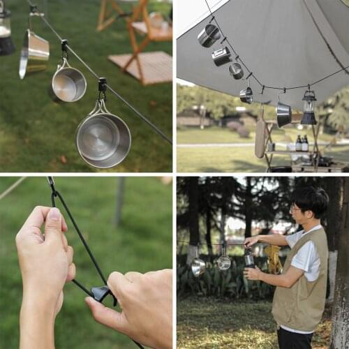 1PCS Outdoor Camping Lanyard Rope Portable Hanging Rope Storage Straps Durable Windproof Storage Strap Multi-tool Hanger Strap