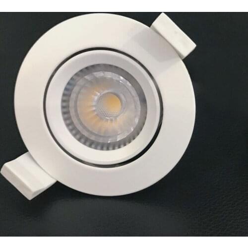 100pcs 6W/7W Driverless LED Ceiling Spots HV COB LED Downlight Dimmable White Lamp 4-Year Warranty