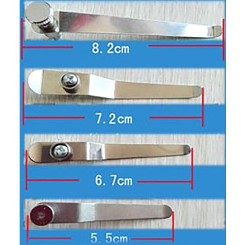 2pcs Stereo Biological Microscope Stage Presser Holder Slides Clips Stainless Steel