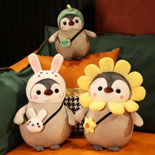 25/35cm New design soft animal penguin plush stuffed toy cute lifelike penguin toy girls baby birthday gift