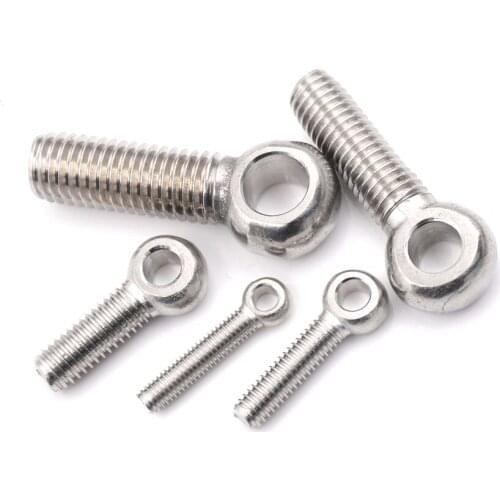 5PCS/lot M5 M6 M8 M10 M12 Stainless Steel Eye Bolt Stud Articulated Anchor Bolt Fasterners