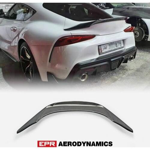 Car Accessories for Toyota Supra 2020 on Carbon Fiber EPA2 Style Rear Wing Trunk Spoiler Boot Lid Wing Aero Tuning Body Kits