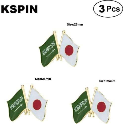Saudi Arabia& Japan Lapel Pin Brooches Pins Flag badge Brooch Badges