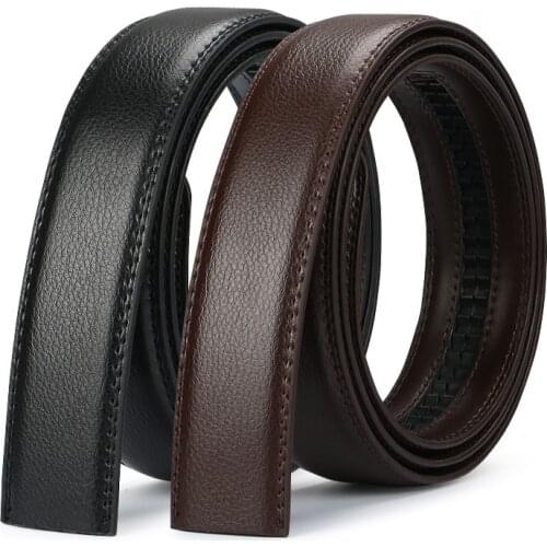 Mens automatic buckle belts No Buckle Belt Men High Quality Male Genuine Strap Jeans Belt 3.5cm belts