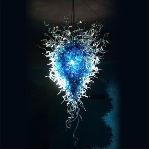 Elegant Tiffany Stained Handmade Blown Glass Chandelier CE UL Certificate Chihuly Style Newest Hot Sale Art Deco