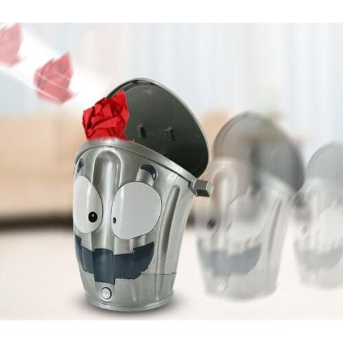 Electric Crazy Trash Can Kids Toy Indoor Running Rubbish Can Toys ecompression Shooting Game Parent-child Fun Interactive Games