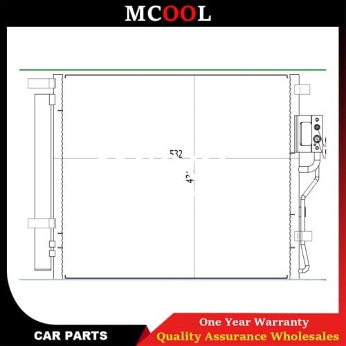 Air Conditioning condenser for maserati 2014 quro porta