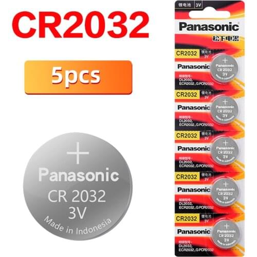 PANASONIC 5pcs/lot cr2032 Brand New Button Cell Batteries 3V Coin Lithium Toys, Calculators Remote Control Calculator cr2032