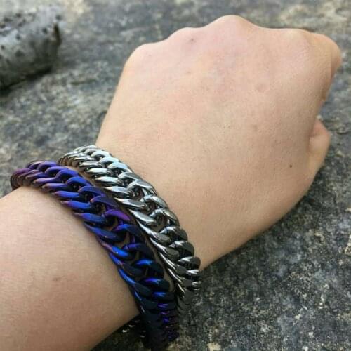 Mens Jewelry bracelet 99.9% Pure Titanium Bracelet Does Not Rust, Does Not Fade