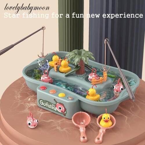 Fishing Toy Set with Light Music Kids Boys Girls Educational Ducks Water Board Game Juguetes Bebe Hot Montessori toy