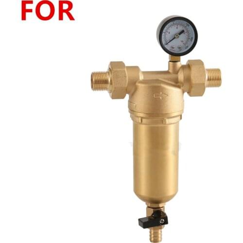 Tap Water Purifier Brass Preposition Household High-flow Filter For Impurities