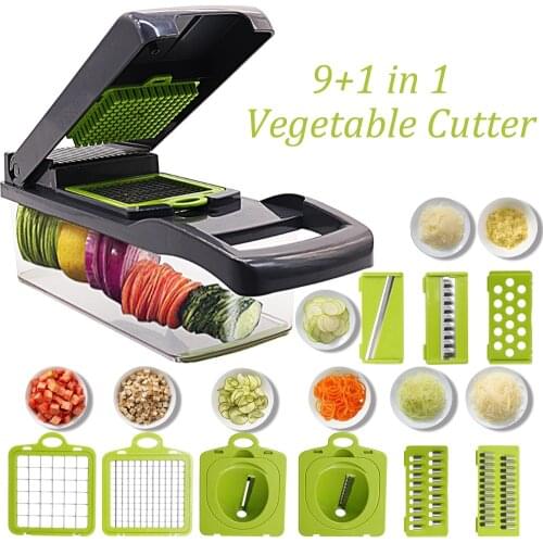 Vegetable Cutter Fruit Slicer Grater Cutter Peeler Multifunctional Potato Peeler Carrot Grater Drain Basket Kitchen Tool