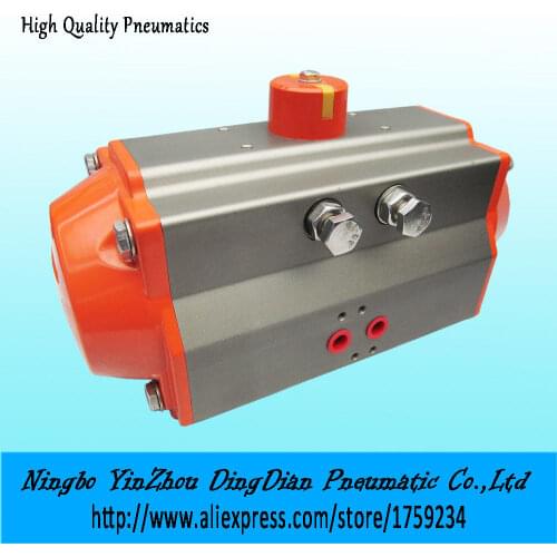 Double acting aluminum alloy material pneumatic actuator for ball valve and butterfly valve AT-50D