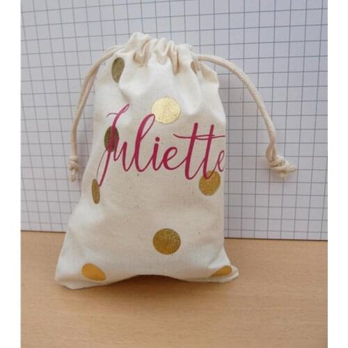 Baptism gift bagscustom bachelorette party bags drawstring pouch goodies bag birthday bag hangovers kit recovery kit welcome bag