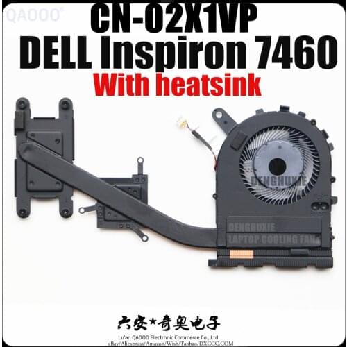 QAOOO FN0570-A1084P1EL Fan For Dell Inspiron 7472 7572 7460 7560 / Vostro 5568 5468 P61F Cpu Cooling Fan CN-07VTH9 / CN-0W0J85