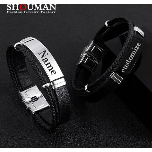 SHOUMAN Black Bracelets