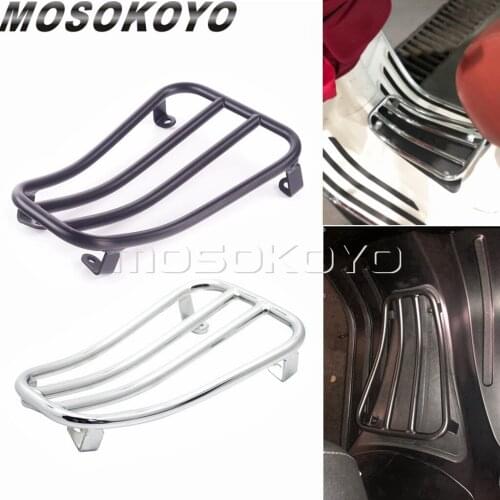 Motorcycle Accessories Black/Chrome Foot Pedal Luggage Rack Bracket Holder 2017-2019 For VESPA GTS 150 GTS 250 GTS 300 GTV 300