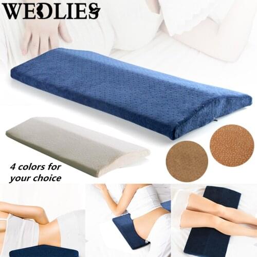 Memory Foam Bed Triangle Pillow Waist Back Support Cushion Pad Slow Rebound Pregnant Women Cervical Protect Pain Relief Cushion
