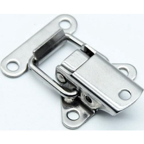 Stainless Steel 304 toolbox Locking Latch hasps Metal Toggle Catch Clasp box Loaded hinges Furniture Hardware Accessories